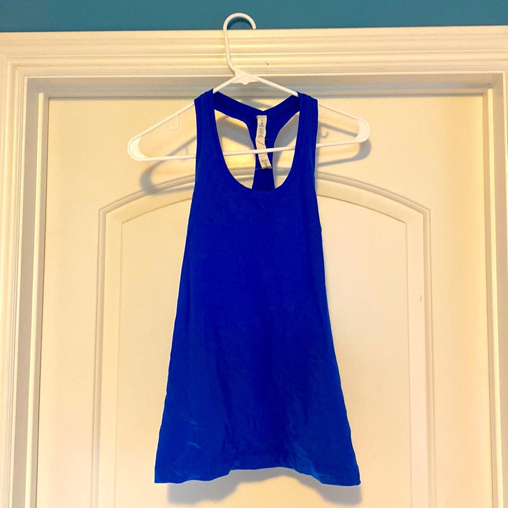 Blue Racerback Lululemon top size 4